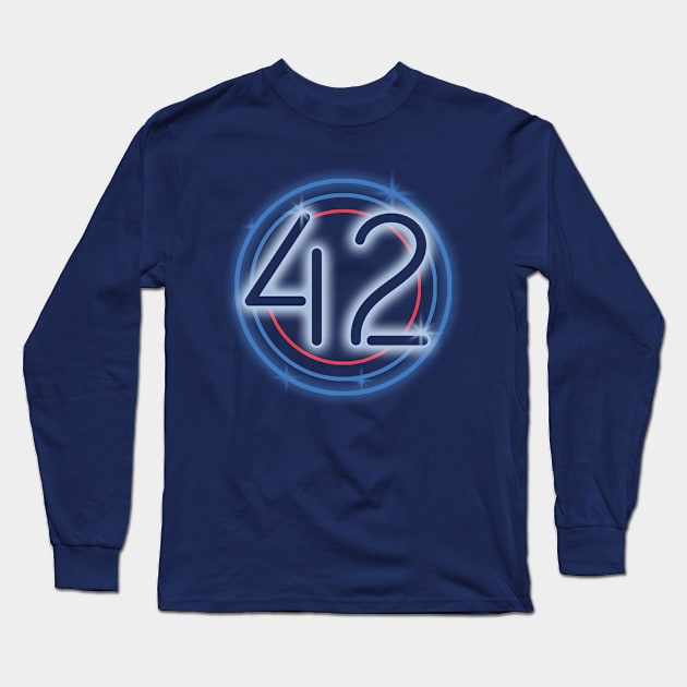 42 Long Sleeve T-Shirt by Piercek25